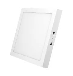 Mini panneau carré de surface rétroéclairé par LED - 6W - 360lm - Blanc Chaud 2700K - 120x120x32mm