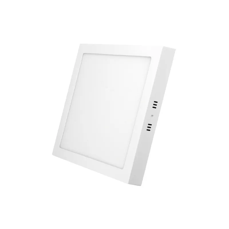 Mini panneau carré de surface rétroéclairé par LED - 6W - 360lm - Blanc Chaud 2700K - 120x120x32mm