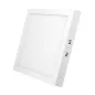 Mini panneau carré de surface rétroéclairé par LED - 6W - 360lm - Blanc Chaud 2700K - 120x120x32mm