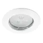 Lot de10 Supports Spot Encastrable GU5.3 MR16 DC12V Blanc Rond IP20 - perçage 55mm