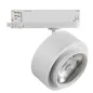 Projecteur LED sur Rail 38W - Blanc Chaud 3000K - Angle d'éclairage 15-45° - Boîtier Aluminium Noir/Blanc