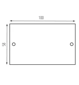 Accessoire pour systeme de rails TEAR N RC - Noir - 58x100mm - Acier - Temperature ambiante 5 a 25°C