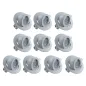 Lot de 10 Spots Encastrables Orientables Ronds - Blanc Type Escargot