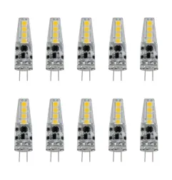 Lot de 10 Ampoules G4 LED 1,5W lumière 15W - Blanc Naturel 4100K