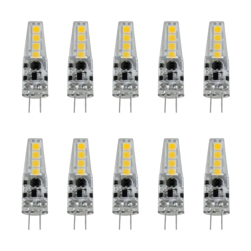 Lot de 10 Ampoules G4 LED 1,5W lumière 15W - Blanc Naturel 4100K