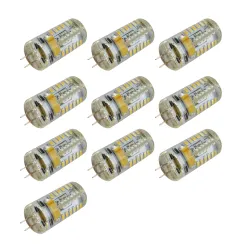 Lot de 10 Ampoules LED G4 3W 12V équivalent 20W - Blanc du Jour 6000K