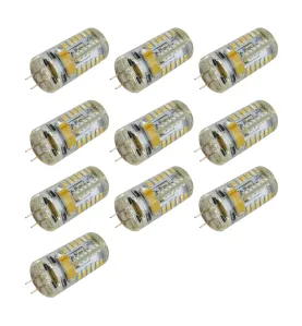 Lot de 10 Ampoules LED G4 3W 12V équivalent 20W - Blanc du Jour 6000K