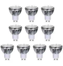 Lot de 10 Ampoules LED GU10 5W équivalent 50W COB - Blanc Naturel 4100K