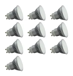 Lot de 10 Ampoules Spot GU10 LED 4W éclairage 40W - Blanc Jour 6400K