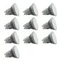 Lot de 10 Ampoules Spot GU10 LED 4W éclairage 40W - Blanc Jour 6400K