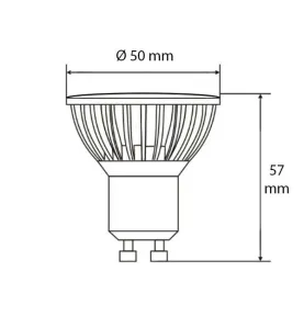 Lot de 10 Ampoules Spot GU10 LED 4W éclairage 40W - Blanc Chaud 2700K