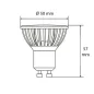 Lot de 10 Spots LED GU10 6W éclairage 50W - Blanc du Jour 6400K 480lm angle large 120°