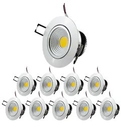 Plafonnier LED 5W encastrable aluminium