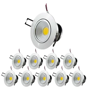 Plafonnier LED 5W encastrable aluminium