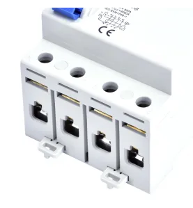 Disjoncteur différentiel tétrapolaire 25A 300mA - Protection AC 4kV - Rail DIN 4 modules