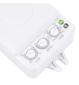 Détecteur de mouvement micro-ondes 360° - 500W - IP20 - 24VDC - Blanc