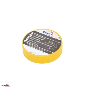 Ruban Isolant PVC Jaune - 19mm x 20m - Adhésif Électrique Professionnel