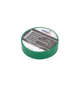 Ruban Isolant PVC Vert - 19mm x 20m - Épaisseur 0,13mm - Adhésif Électrique