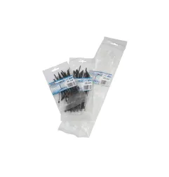 Colliers de serrage noirs - 2,5 x 100 mm - Pack de 25 - Résistants aux températures extrêmes