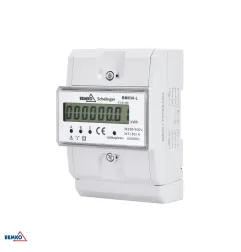 Compteur électrique triphasé 5(80)A - Rail DIN - IP20 - 114x75x68mm