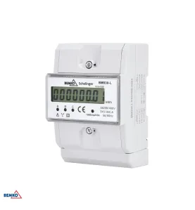 Compteur électrique triphasé 5(80)A - Rail DIN - IP20 - 114x75x68mm