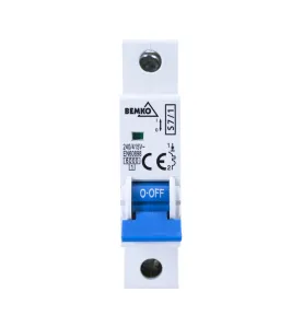 Disjoncteur modulaire 1P - 4A - Courbe B - Pouvoir de coupure 4kV - Rail DIN