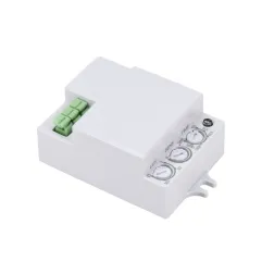 Détecteur de mouvement micro-ondes - 500W - 360° - IP20 - Blanc - Portée 15m