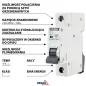 Disjoncteur modulaire 1P - 10A - Courbe C - 4kV - Rail DIN - Protection contre les surintensités