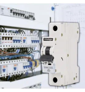 Disjoncteur unipolaire 16A - Courbe C - 4kV - 1 module - Tension 230-400V