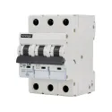 Disjoncteur tripolaire 10A - Protection contre les surintensités - Pouvoir de coupure 4kV - Courbe B - IP20