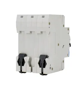 Disjoncteur tripolaire 10A - Protection contre les surintensités - Pouvoir de coupure 4kV - Courbe B - IP20