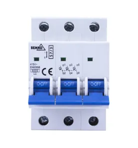 Disjoncteur modulaire 3P - 50A - Courbe B - 4kV - Rail TH35 - IP20