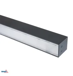 Luminaire Linéaire Encastré QUALIS - 30W - 4200lm - 4000K - 112cm - Gris Anthracite