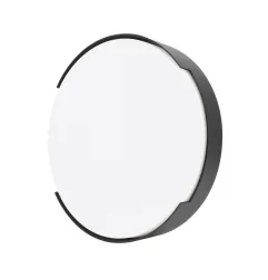 Applique LED Extérieure Décorative - 16W - 4000K - 1180lm - IP65 - 250x62mm - Cercle Graphite