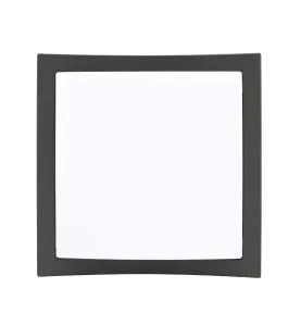 Plafonnier LED Extérieur Décoratif - 20W - 1400lm - Blanc Chaud 3000K - IP65 - 243x243x73mm - Graphite