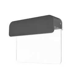 Applique LED Extérieure Décorative - 12W - 850lm - Blanc Chaud 3000K - IP65 - Graphite - 200x157mm