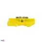 Bornier pour rail DIN - Installation facile - Tension d'isolement 500V - Jaune - Compact