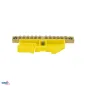 Bornier sur rail DIN - 6x9mm - Jaune - Installation facile - Tension nominale 500V