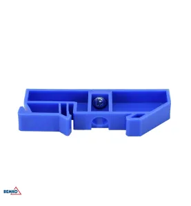 Bornier pour rail DIN - 6x9mm - Bleu - Installation facile - Tension d'isolement 500V