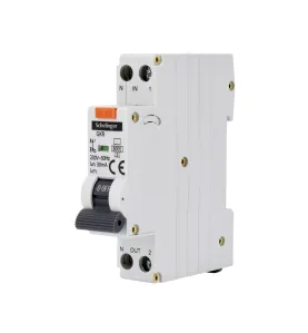 Disjoncteur différentiel 1P - 6A - 30mA - Type AC - Rail DIN - Protection contre les surintensités