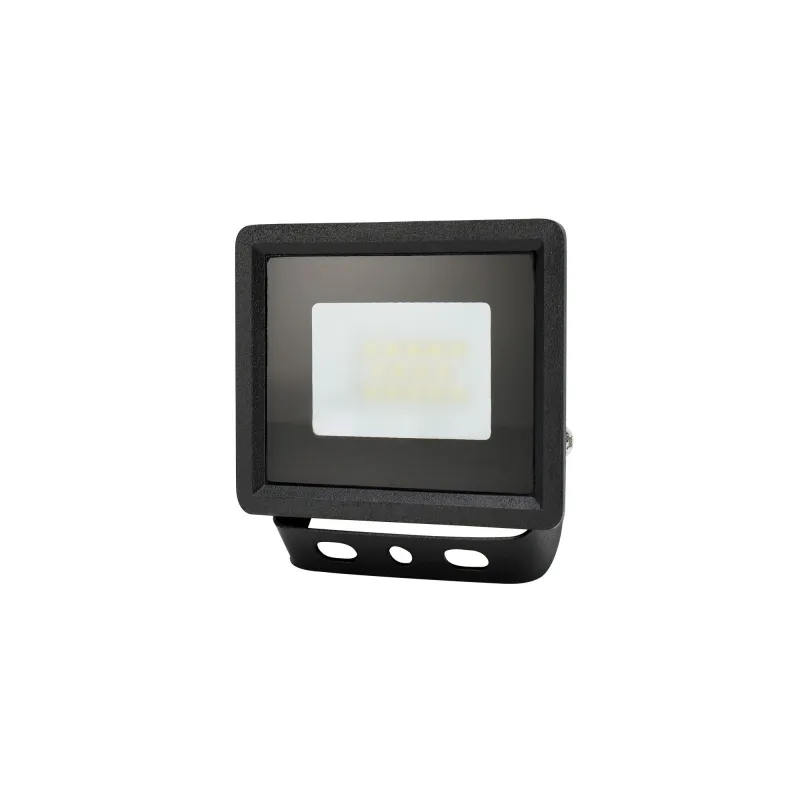 Projecteur LED Slim KASTEL - 10W - 800lm - 4000K - IP65 - Noir - 90x90x27mm