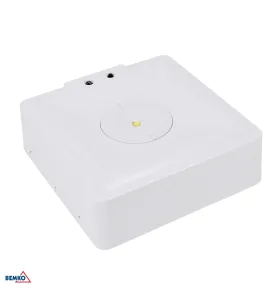 Plafonnier d'urgence carré SKALER - 3W - IP40 - 161lm - Blanc du jour 6000K - 150x150x44mm