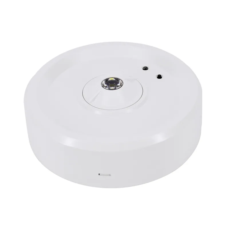 Luminaire d'urgence rond SKALER - 3W - IP40 - 161lm - Blanc du Jour - Autotest 2H