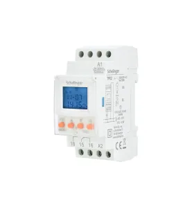 Minuterie électronique programmable 7 jours - Rail DIN - 2 modules - 30mA - IP20