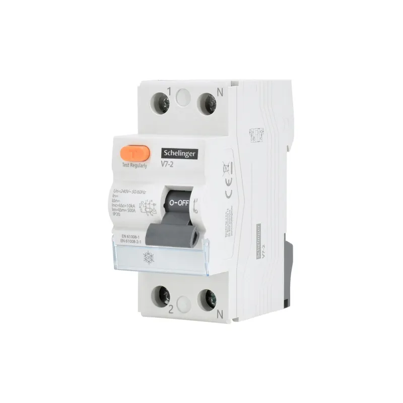 Disjoncteur différentiel AC 2P 40A 300mA - Rail TH35 - IP20 - 400V - Schelinger