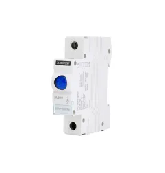 Indicateur LED SL8 Bleu - Rail DIN - 0,6W - 230V AC - IP20 - 81x69x17mm