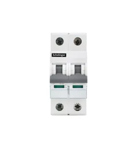 Interrupteur-sectionneur 2P 63A - Rail TH35 - IP20 - Pouvoir de coupure 4kV - Tension 500V