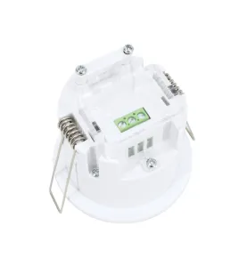 Détecteur de présence encastré 360° - Blanc - IP54 - 1200W - 6m - 3-2000lx