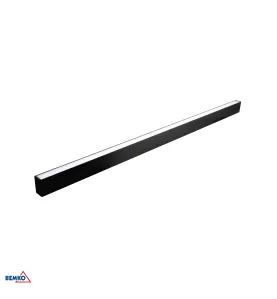 Luminaire linéaire Lorien - 23W - 2650lm - 4000K - Noir - 120cm - Encastré