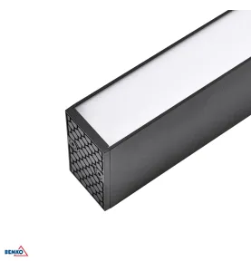 Luminaire linéaire Lorien - 23W - 2650lm - 4000K - Noir - 120cm - Encastré